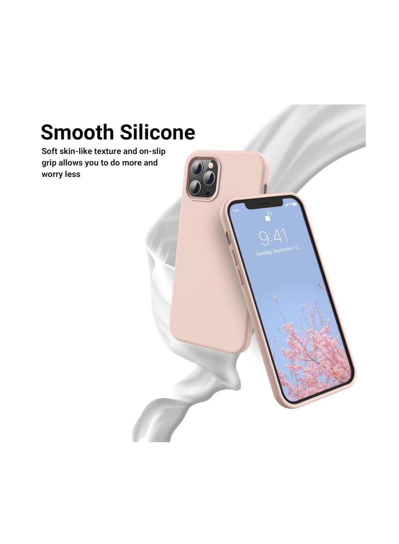 Liquid Silicone Case for iPhone 11, Slim Liquid Silicone Case with Open Bottom, Soft Gel Rubber Case Cover for iPhone 11(2019) 6.1 inch - Pink Sand - Image 2