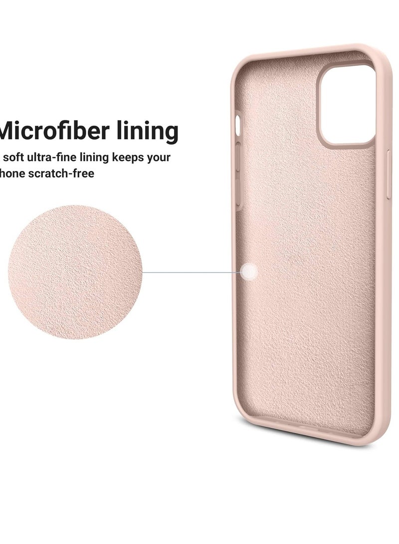 Liquid Silicone Case for iPhone 11, Slim Liquid Silicone Case with Open Bottom, Soft Gel Rubber Case Cover for iPhone 11(2019) 6.1 inch - Pink Sand - Image 3
