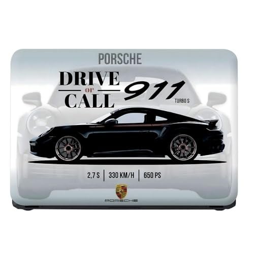TechFit Full Body Laptop Skin Upto 15.6 inch Sticker Compatible for Dell/HP/Lenovo/Acer/Asus All Laptop Size Upto 14 to 15.6 Inch - Porsche 911 Black Specs Design - Image 3