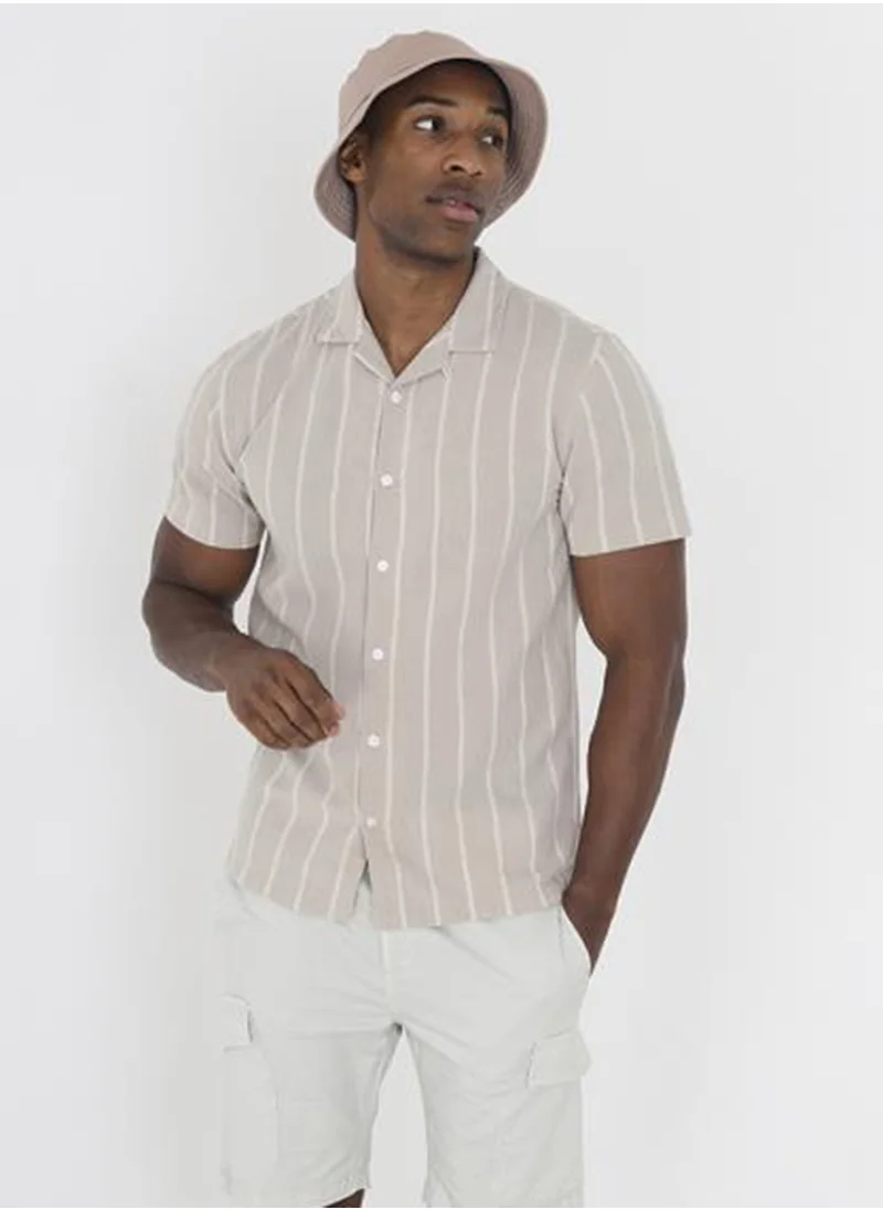 BRAVE SOUL Casual Striped Shirt
