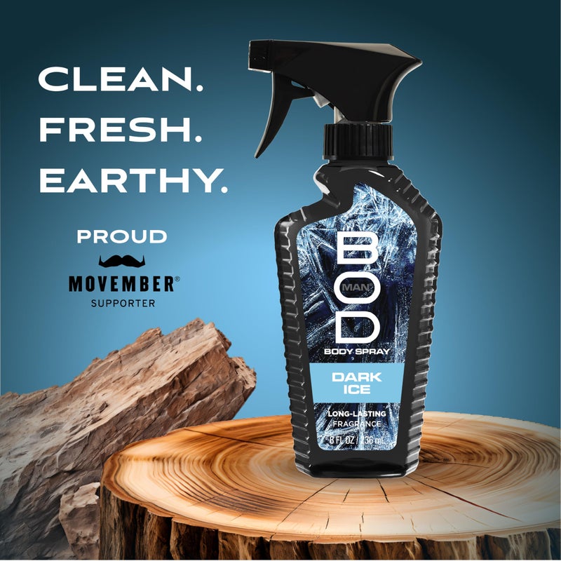 BOD man Fragrance Body Spray, Dark Ice, 8 fl oz - Image 3