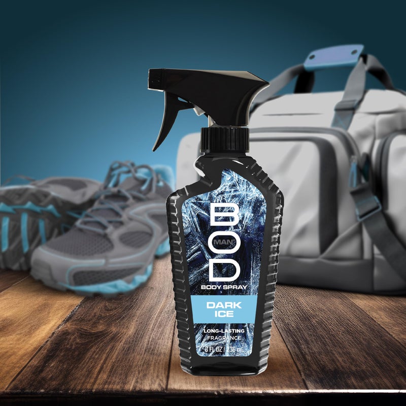 BOD man Fragrance Body Spray, Dark Ice, 8 fl oz - Image 5