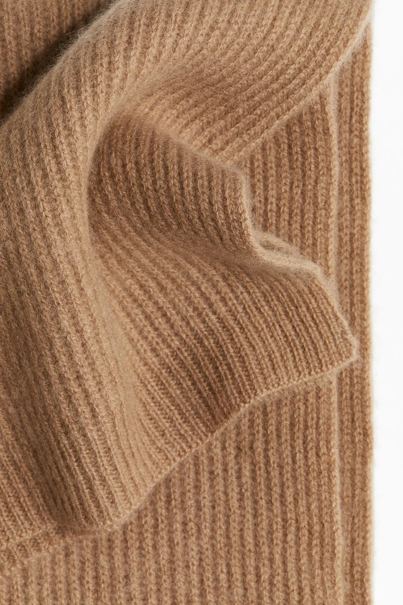اتش اند ام Ribbed Cashmere Scarf