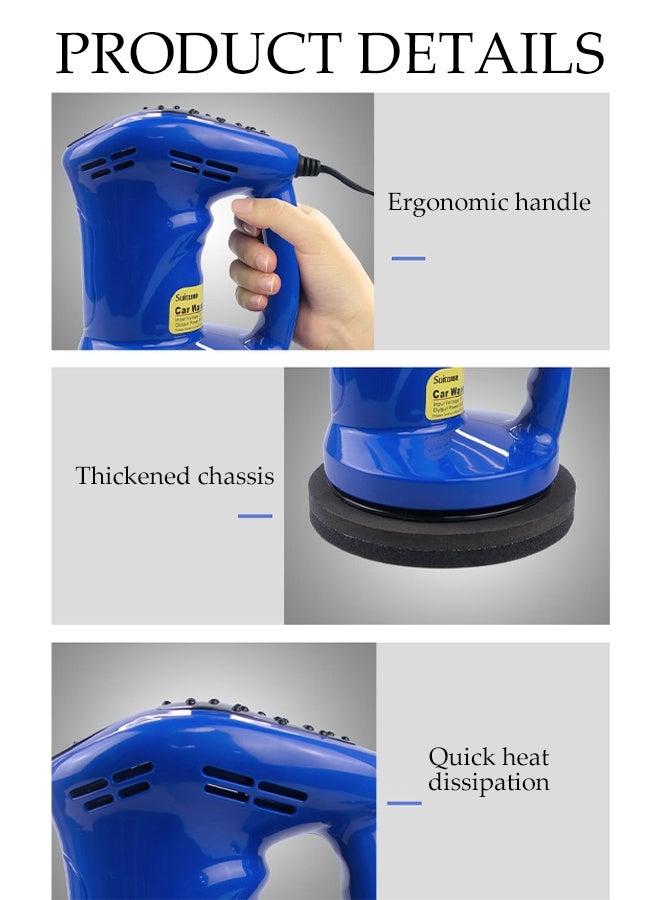 DUNISO Car Buffer Polisher，Car Waxing Machine，Multifunctional Car Polishers Kit，Equipped with Waxing and Polishing Covers，Low Noise，for Polishing Cars, Furniture, Floors, 1500RPM - Image 3
