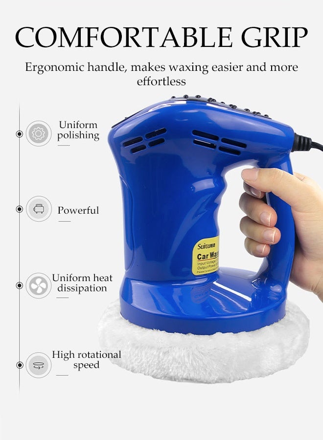 DUNISO Car Buffer Polisher，Car Waxing Machine，Multifunctional Car Polishers Kit，Equipped with Waxing and Polishing Covers，Low Noise，for Polishing Cars, Furniture, Floors, 1500RPM - Image 5