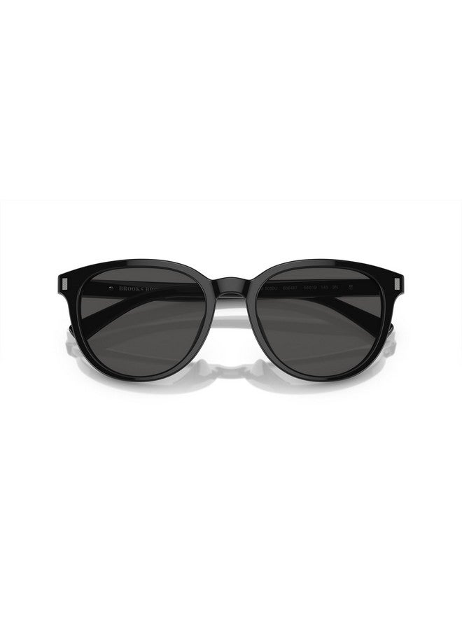 Brooks Brothers Men'S Bb5050U Universal Fit Round Sunglasses Black Biodark Grey Solid 55 Mm - Image 5