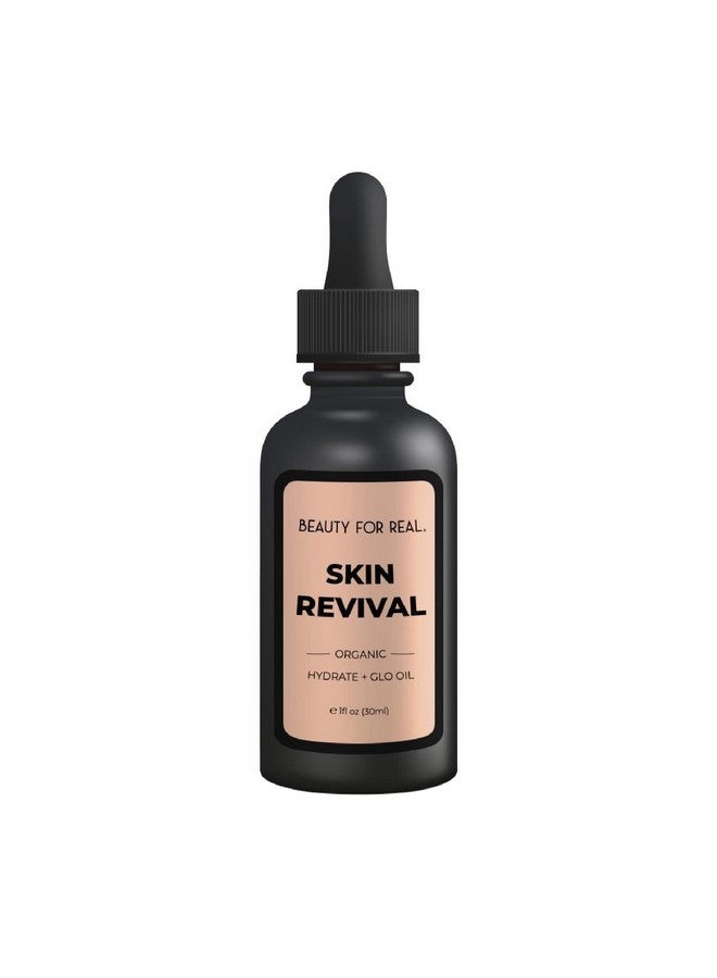 Beauty For Real Skin Revival Hydrate + Glo Oil Luxury Face Oil Reduces The Appearance Of Fine Lines & Wrinkles Hydrates Soothes & Restores Skin’S Glow With Essential Oils 1 Fl Oz - Image 1