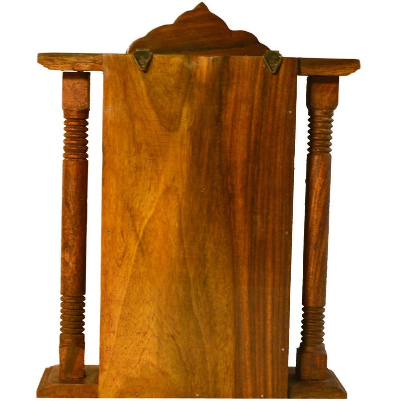 santarms santarms Handmade Wooden Door Cabinet Key Holder Box 28x22x7 cmWall Hanging Decorative KeyHangerSafe Key Holdergrahpravesham Itemgrah pravesh GiftBrown Colour  - Image 4