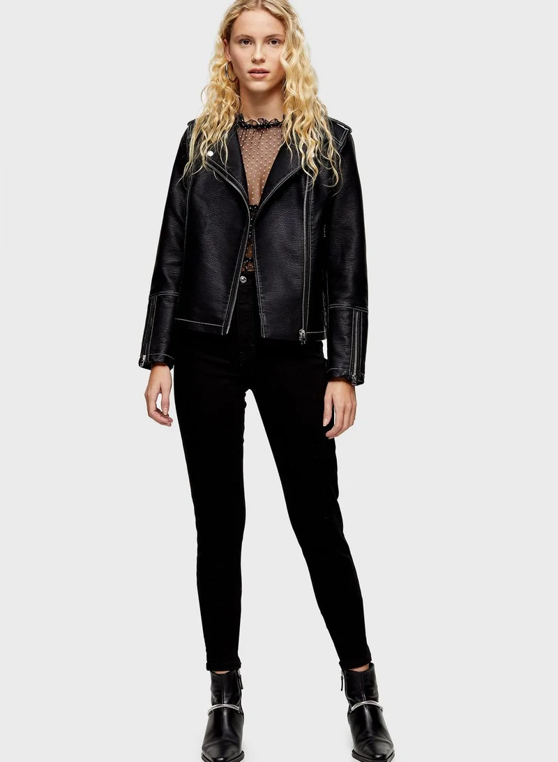 Topshop Tall Jamie High Rise Skinny Jeans