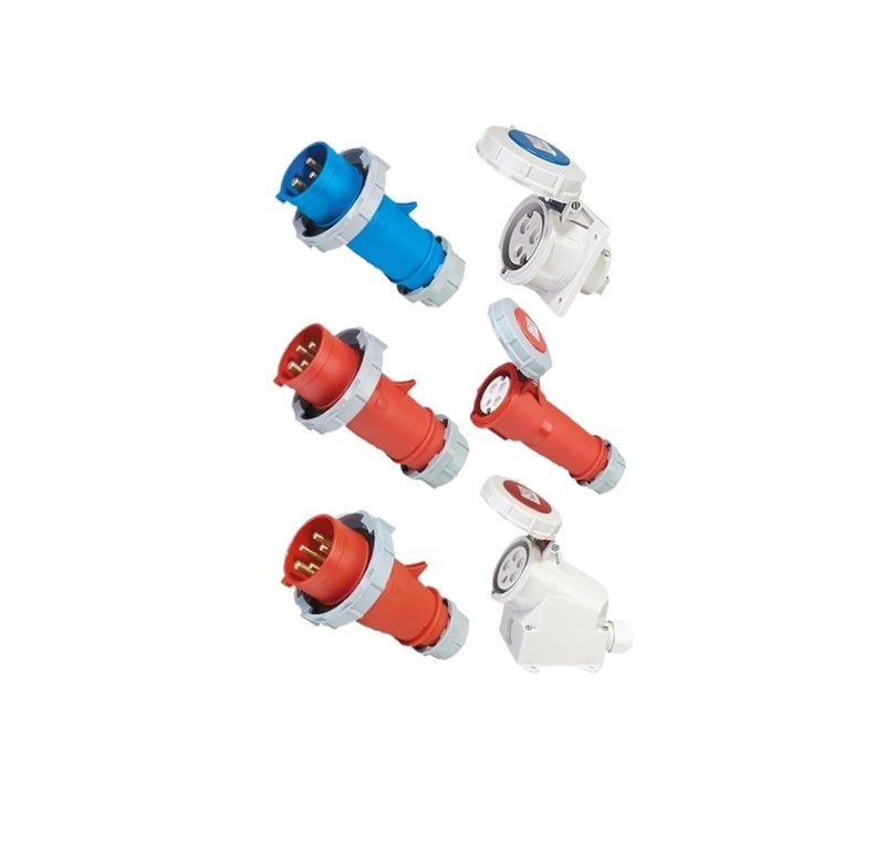 Industrial and Socket Connector Three-Phase 3-core 4P5 Hole 16A/32A Waterproof Non-Explosion-Proof IP67(3P16A IP67 Surface Mounted GP1192) - Image 2
