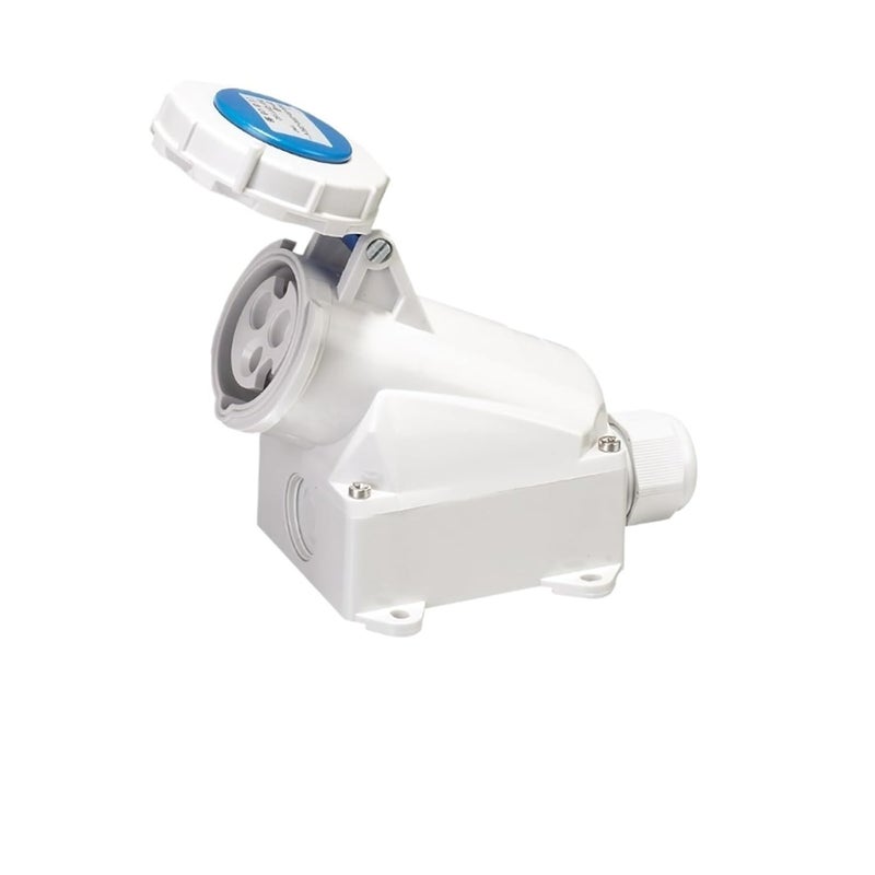 Industrial and Socket Connector Three-Phase 3-core 4P5 Hole 16A/32A Waterproof Non-Explosion-Proof IP67(3P16A IP67 Surface Mounted GP1192) - Image 1