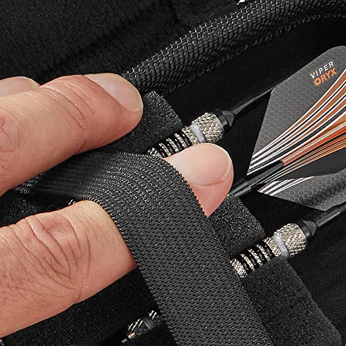 CASEMASTER حافظة كاسماستر سينتري 6 للسهام - نحيفة، تحمل ملحقات إضافية، نصائح، أعمدة وطائرات - متوافقة مع سهام الفولاذ والسهام الناعمة - غلاف تكتك مقاوم للصدمات والماء - سحاب أزرق - Image 3