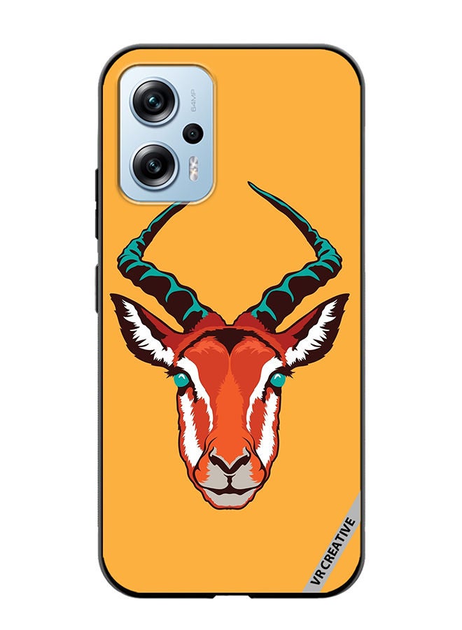 Protective Case Cover For Xiaomi Poco X4 GT Arabian Oryx Design Multicolour
