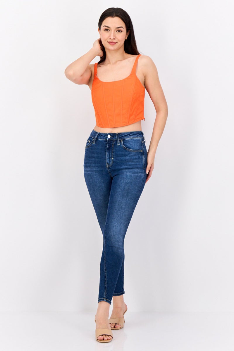 ESPRIT جينز ضيق للنساء، مغسول وقابل للتمدد، أزرق - Image 3