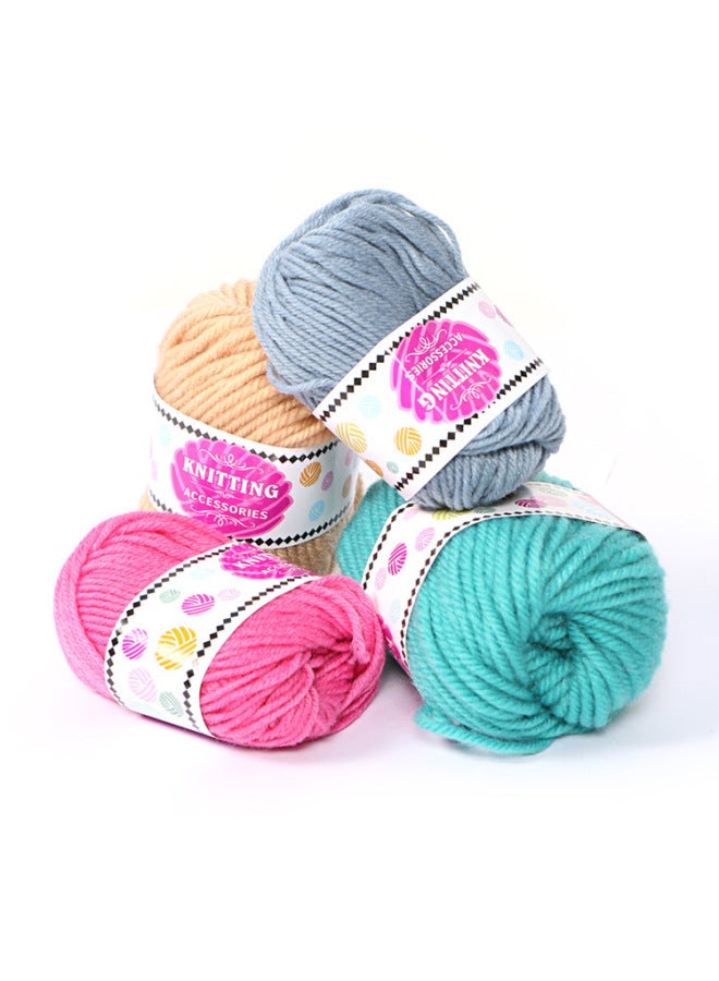 Hand Cylinder Wool Weaving Machine Knitting Machine DIY Creative Wool Hat Scarf Socks Accessories Wool Machine-Color:Random Color Wool (small)/bundle  - Image 1