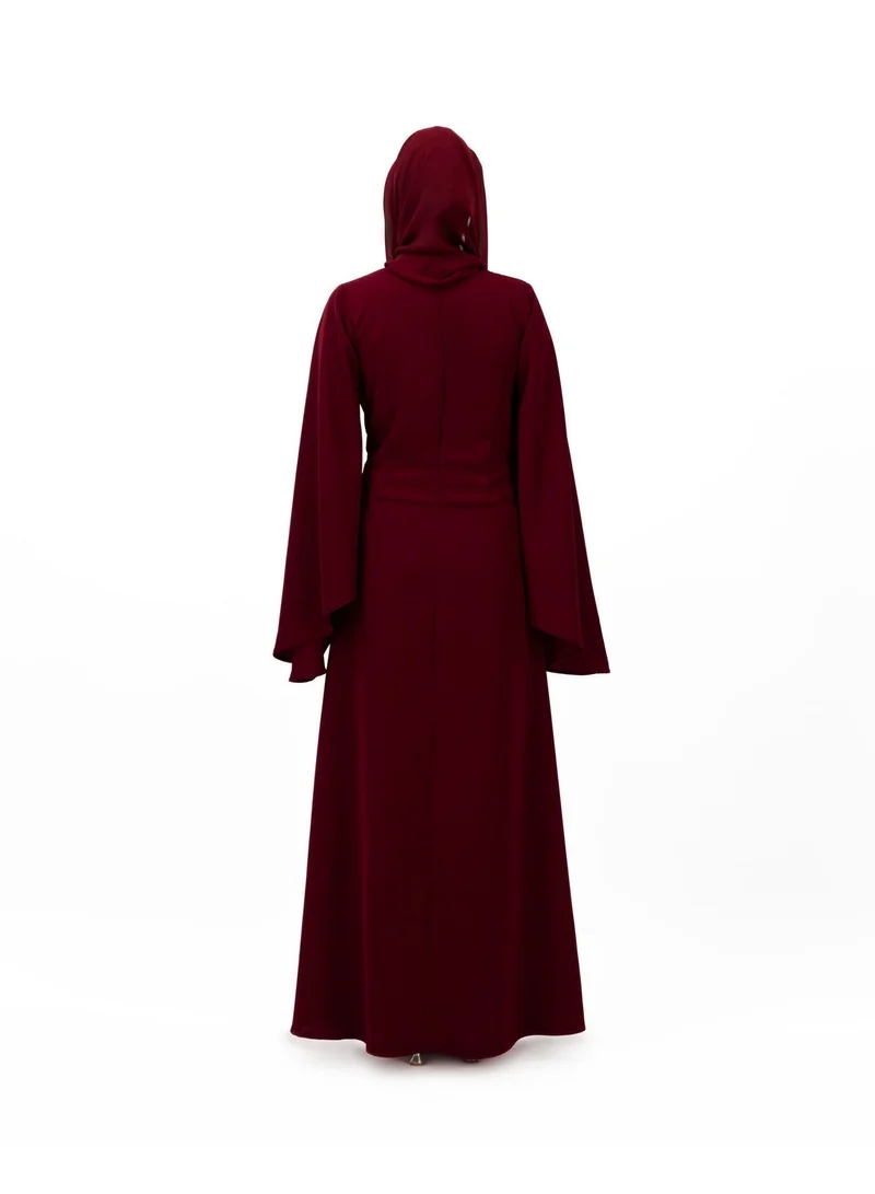 Eight Thirty Nine  Destined - Maroon | Long Sleeves Maxi Dress for Women | Best Price UAE
