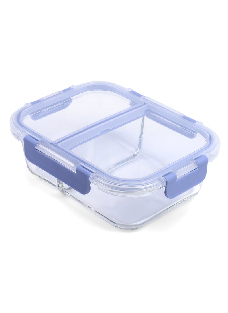 Cuisine Art - Cuisine Art High Borosilicate Glass 2 Compartment Food Saver with PP Lid, 1000ml - Image 1