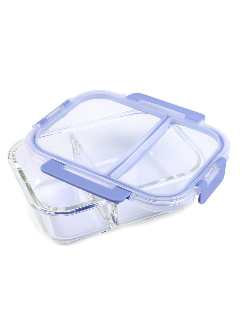 Cuisine Art - Cuisine Art High Borosilicate Glass 2 Compartment Food Saver with PP Lid, 1000ml - Image 1
