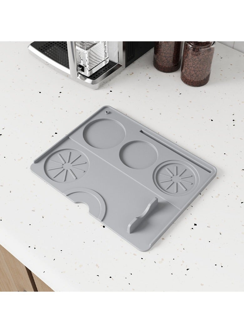 Coffee Tamper Mat Silicone Corner Tamping Mat