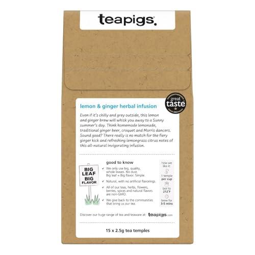 Teapigs Tea Lemon And Ginger 15 Count - Image 5