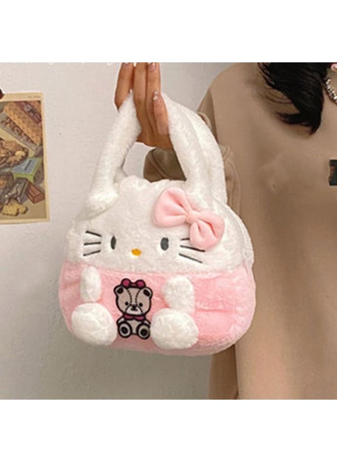 NIBEMINENT Lovely Cartoon Plush Handbag Soft Anime Multi Functional Small for Children Type 6 Free Size  - Image 5