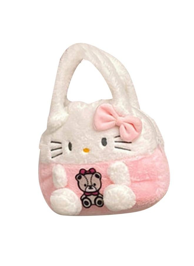 NIBEMINENT Lovely Cartoon Plush Handbag Soft Anime Multi Functional Small for Children Type 6 Free Size  - Image 2
