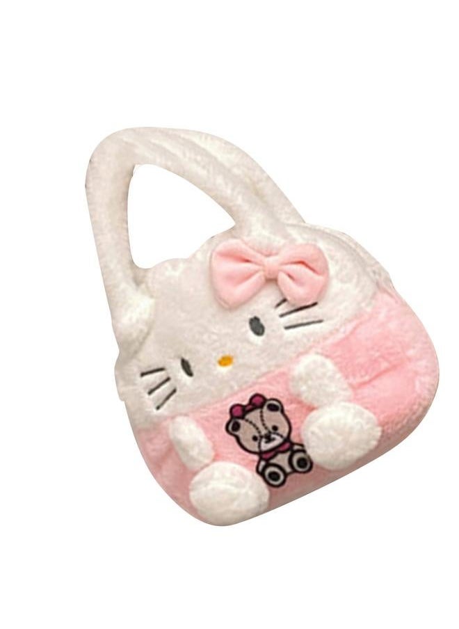 NIBEMINENT Lovely Cartoon Plush Handbag Soft Anime Multi Functional Small for Children Type 6 Free Size  - Image 4