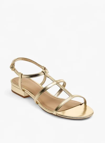 Flora Bella By Shoexpress Womens Strappy Sandals With Buckle Closure And Block Heels