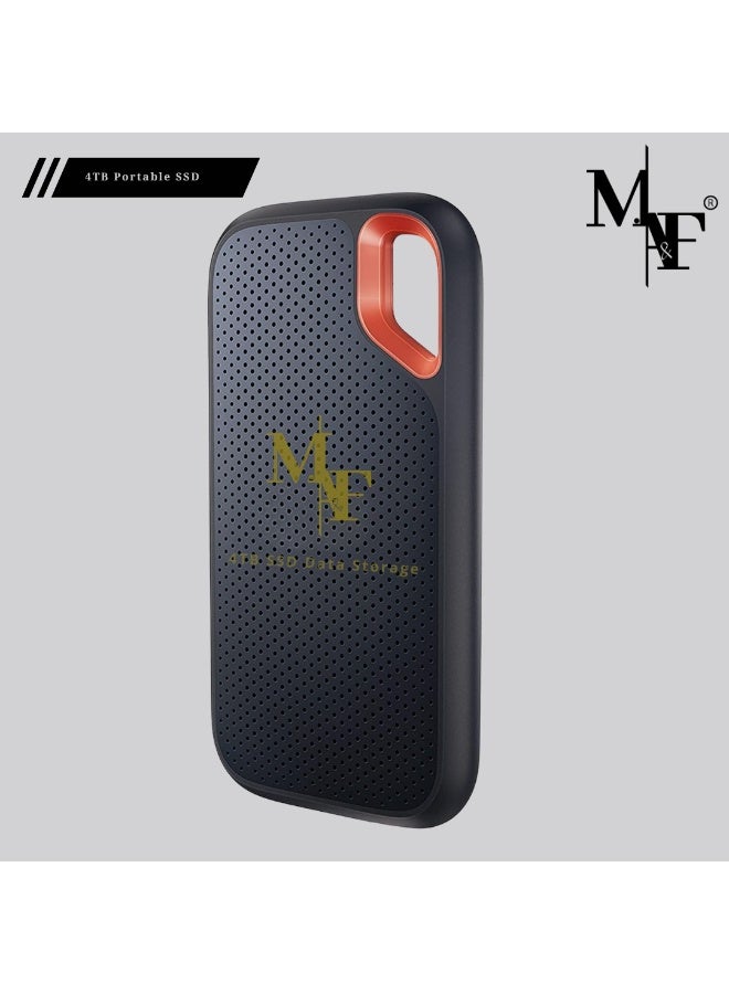 M.A&F's قرص صلب خارجي محمول بسعة 4 تيرابايت - سرعة تصل إلى 1050 ميجابايت/ثانية - USB-C، USB 3.2 الجيل الثاني - Image 1