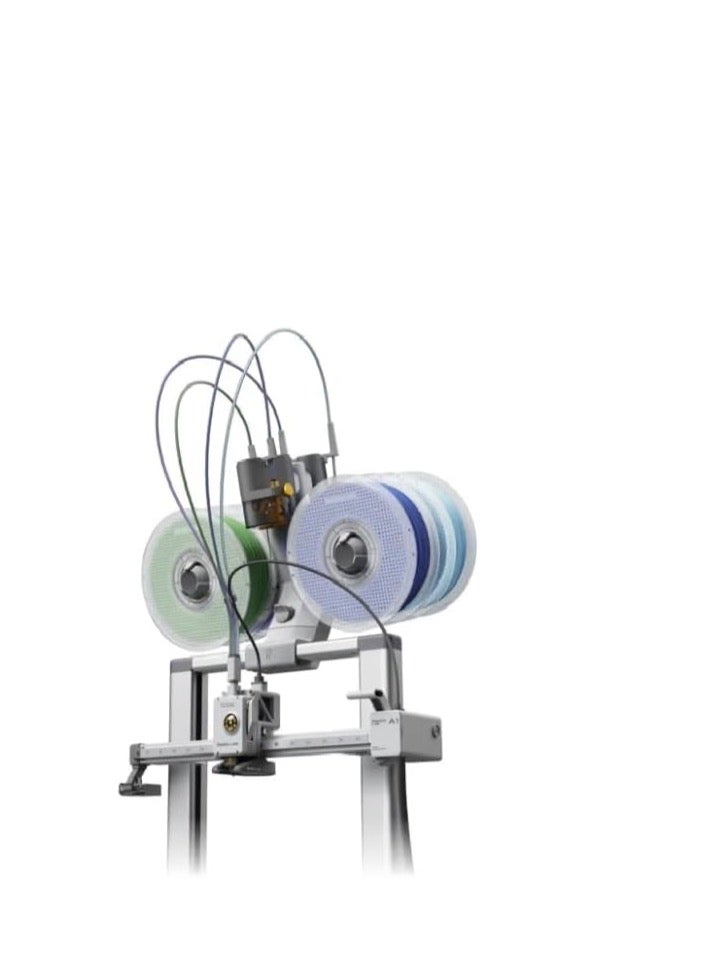 Bambu Lab A1 Colorful 3D Printer, 10000 mm/s² Acceleration, Print Multi-Color, No Manual Adjustment, Smooth At Every Corner, Silent Mode Under 48 dB - 3D Printer Silver - Image 2