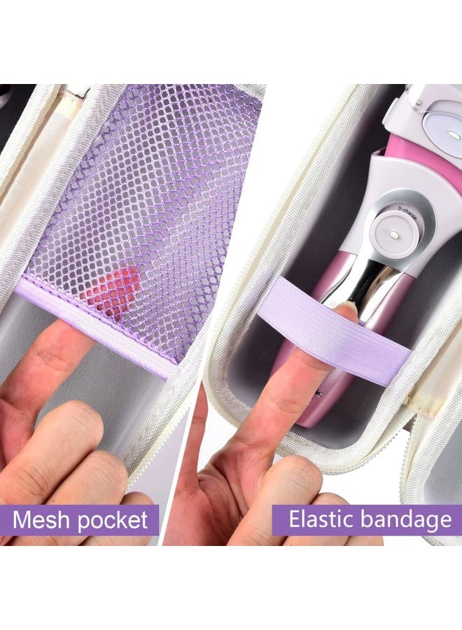GWCASE Case Compatible with Panasonic ES-AWL6AG/ES-AWL8AV/ES-WL80 Electric Shaver for Women Cordless 3 Blade Razor Pop-Up Trimmer Close Curves. Ladies Shave Razors Holder Fits for Charger -Purple (Box Only) - Image 4