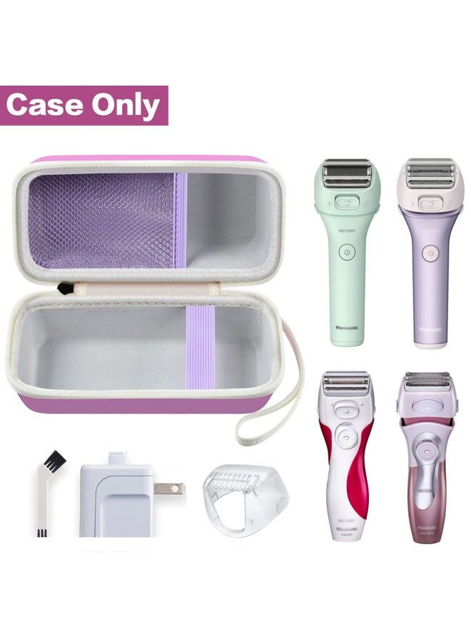 GWCASE Case Compatible with Panasonic ES-AWL6AG/ES-AWL8AV/ES-WL80 Electric Shaver for Women Cordless 3 Blade Razor Pop-Up Trimmer Close Curves. Ladies Shave Razors Holder Fits for Charger -Purple (Box Only) - Image 2