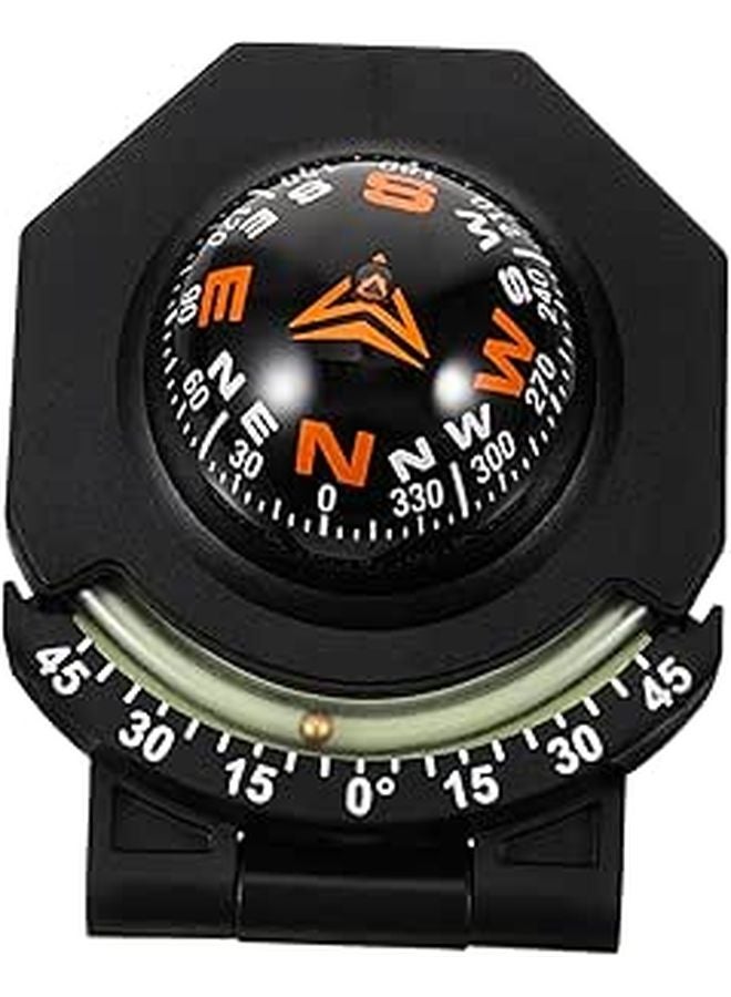 بوصلة لوحة القيادة ذاتية اللاصق مع زاوية قابلة للتعديل لسيارة قارب شاحنة ملاحة - Image 1