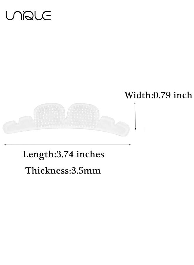 Unique 2 Pairs Invisible Anti-Slip Heel Foot Cushion Pads Stickers - Non-Slip Forefoot Strips Sticker Adjustable & Self-Adhesive Women Sandals high Heels Stickers (Transparent) - Image 2