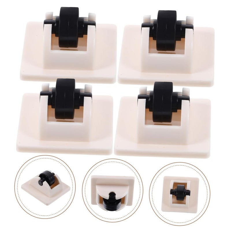 4Pcs Heavy Duty Adhesive Caster Wheels Non Swivel for Storage Bins Easy Install - Image 5