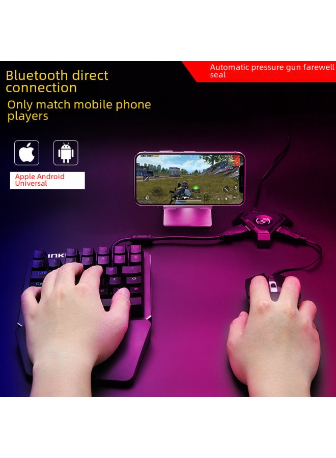 Chicken Eating Artifact One-handed Keyboard And Mouse Converter Throne Set Peace Elite Hand Tour Android With Pressure Gun PUBG-Product Color:Large Quantity Contact More Preferential