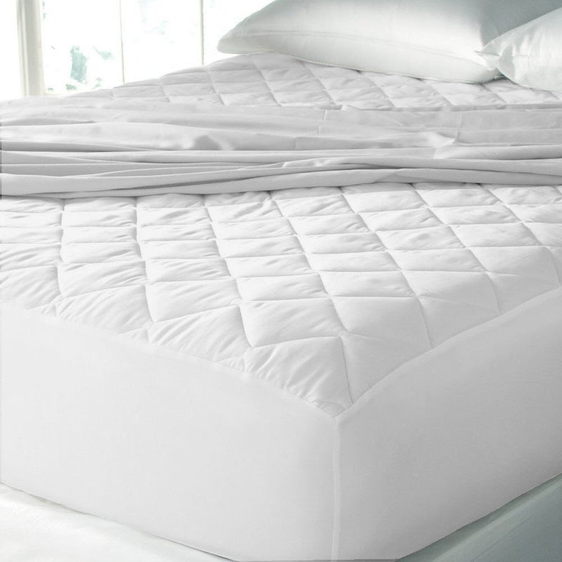 Ans King Size Water Proof Quilted Mattress Protector 72x78 Inches Super Soft High Absorbent Rectangle with Quilted Fabric Cozy Fabric Heat Resistence Anti Bacterial White Mattress Protector - Image 1