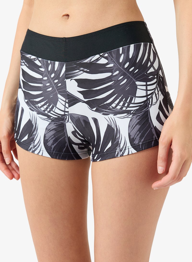 فورورد طقم بيكيني بحمالة عنق وشورت بطبعة زهور قطعتين - Image 3