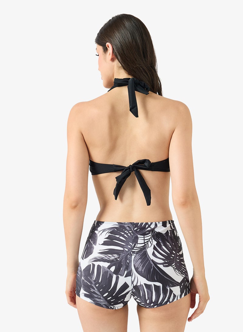 فورورد طقم بيكيني بحمالة عنق وشورت بطبعة زهور قطعتين - Image 4