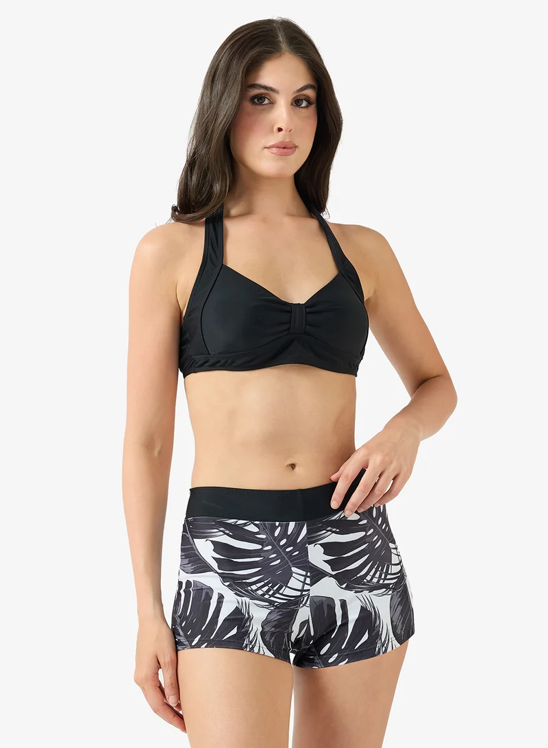 FRWD  2PC Halter Neck Bikini & Floral Brief Set for Women | Best Price UAE