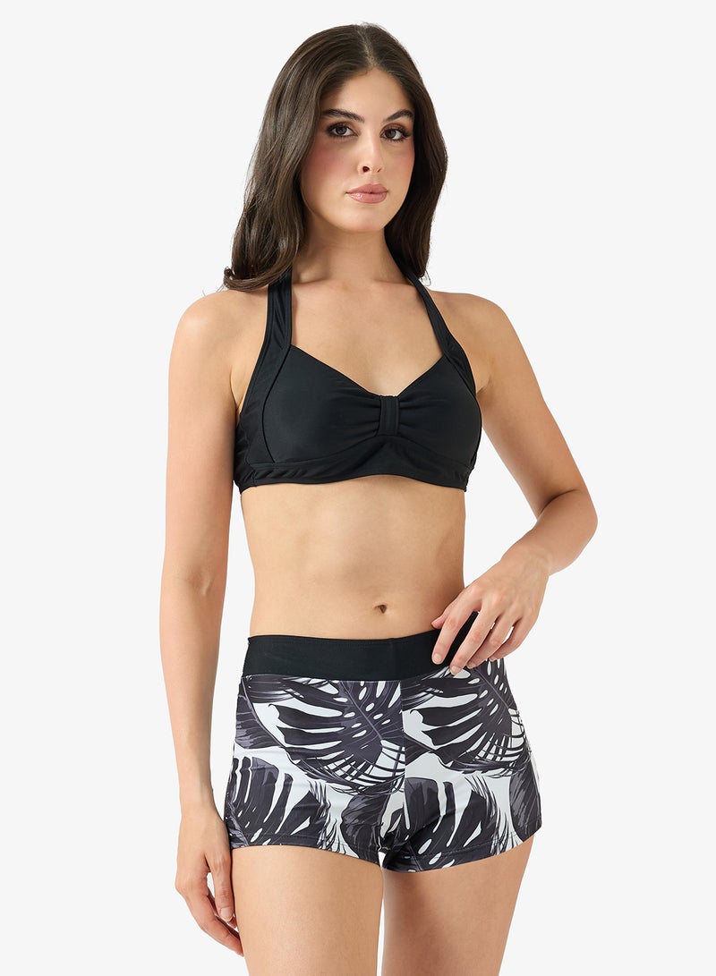 فورورد طقم بيكيني بحمالة عنق وشورت بطبعة زهور قطعتين - Image 5