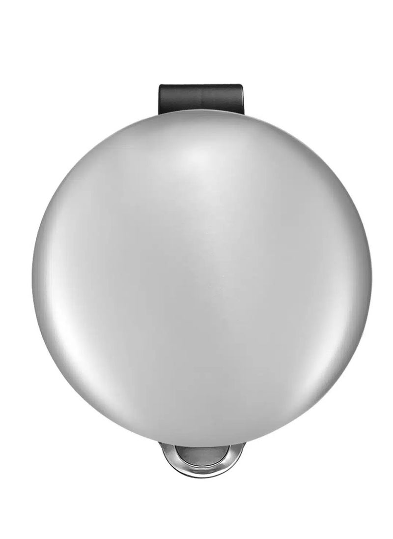 EKO - MAGGEY SERIES | Brushed Stainless Steel Finish | Soft-Closing | Fingerprint-Resistant | Deluxe Step Trash Bin | Metallic Grey | Medium | 12L - Image 1