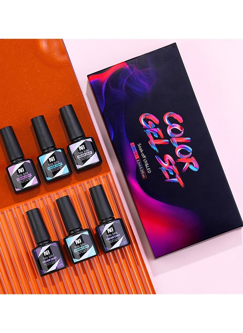 Nee Jolie - 6 Pcs 8.5ml Nail Polish Set Design Art Salon - Image 1