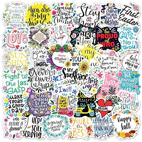 iDream Self-Adhesive Motivational Quotes Stickers (Set of 50) – Inspiring Wall Decals for Home, Office, Bedroom, Classroom, Positive Affirmations, Easy Peel & Stick Decorative Stickers - Image 1