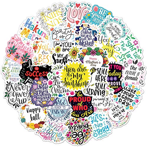iDream Self-Adhesive Motivational Quotes Stickers (Set of 50) – Inspiring Wall Decals for Home, Office, Bedroom, Classroom, Positive Affirmations, Easy Peel & Stick Decorative Stickers - Image 2
