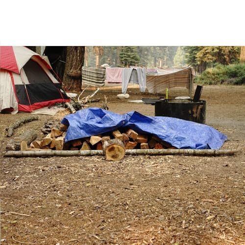 B-Air Grizzly Tarps by B-Air 12' x 16' Large Multi-Purpose Waterproof Heavy Duty Poly Tarp with Grommets Every 36", 8x8 Weave, 5 Mil Thick, For Home, Boats, Cars, Camping, Protective Cover, Pack of 10, - Image 3