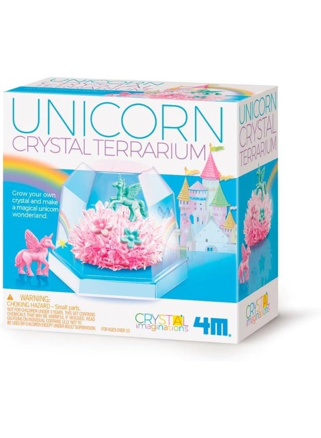 4M KidzMaker Unicorn Crystal Terrarium Kit – Grow Beautiful Unicorn Crystals in Magical Terrarium Dome with 3 Seed Colors, Display Base & Educational Guide – Science Fun Ages 10+ | 00-03923/EU - Image 1