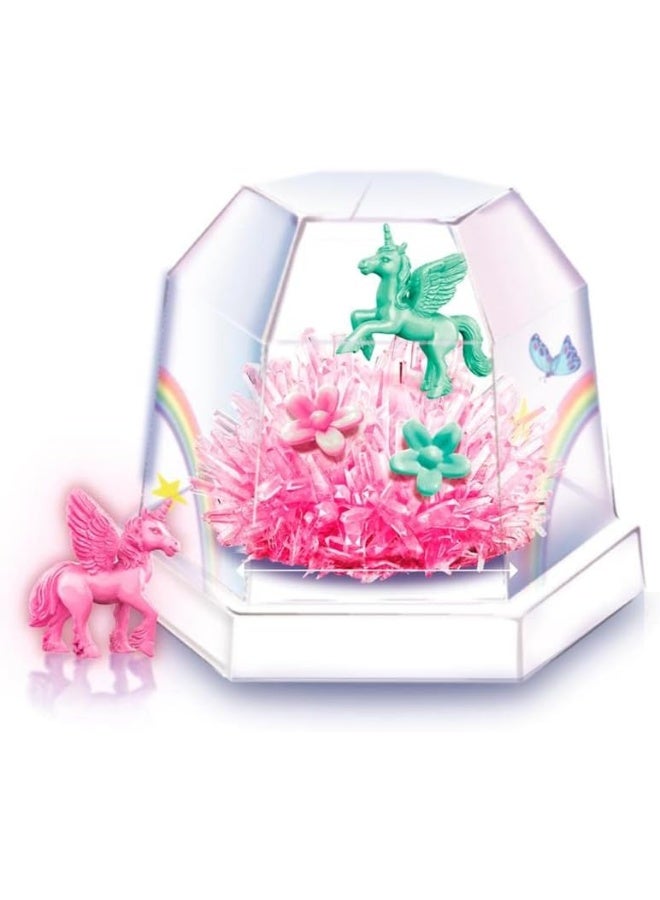 4M KidzMaker Unicorn Crystal Terrarium Kit – Grow Beautiful Unicorn Crystals in Magical Terrarium Dome with 3 Seed Colors, Display Base & Educational Guide – Science Fun Ages 10+ | 00-03923/EU - Image 2
