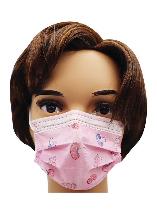 NIBEMINENT 40-Pieces 3 Ply Face Mask For Kids Medical Blue & Mix Print School - Image 4