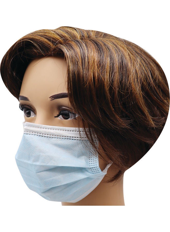 NIBEMINENT 40-Pieces 3 Ply Face Mask For Kids Medical Blue & Mix Print School - Image 2